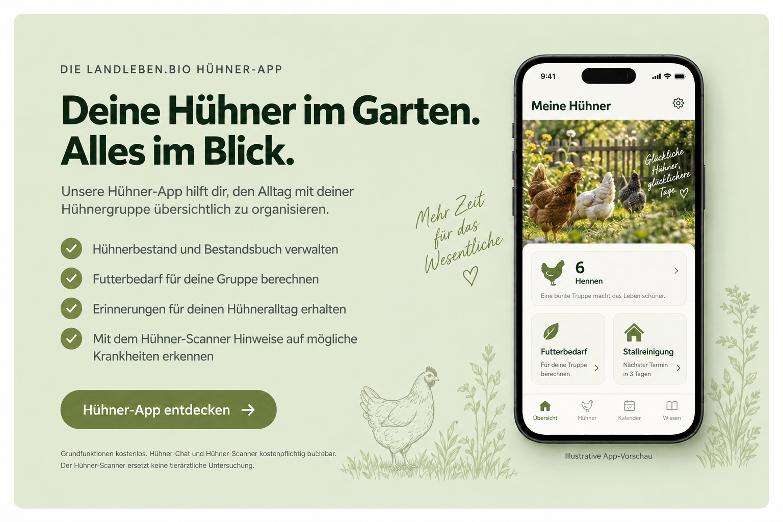Hühner kaufen beim Geflügelhof - bundesweit 27 Deine Hühner im Garten. Alles im Blick. – Die Landleben.bio Hühner-App